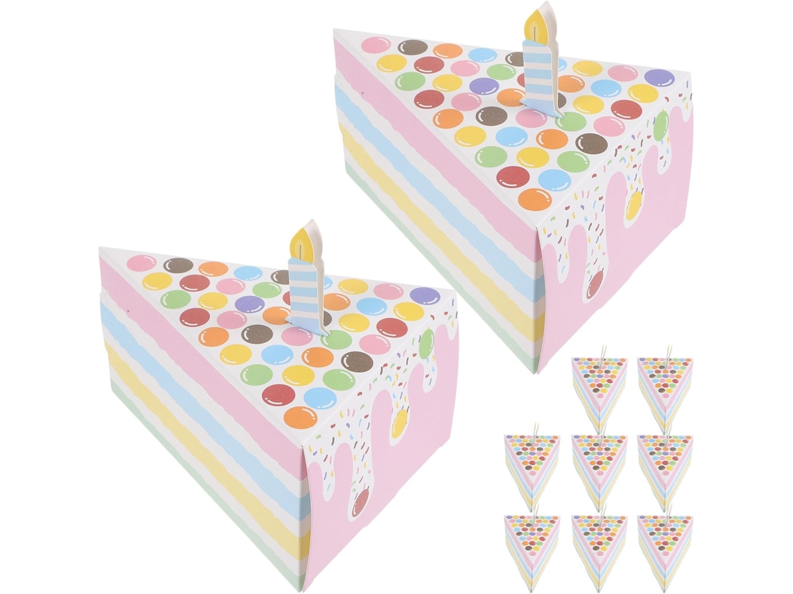 Caixas Triangulares Para Sobremesas Hanabass, Pacote Com 10 Unidades, Design Compacto Para Embalagens De Doces E