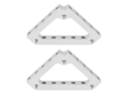 2026velora-2 Peças Suporte Triangular Angular Alumínio Conector Esquina 90 Graus Para 43mmx43mm
