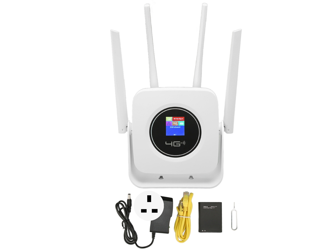 Roteador Wi, Fi 4g Lte de Alta Velocidade com Slot para Cartão Sim, Compatível com a Europa(100, 240 V) BRILVIBERA (300 Mbps)