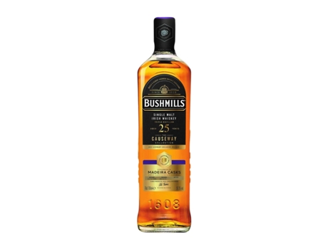 Whisky Single Malt BUSHMILLS Causeway Collection Madeira Cask 25 Anos Sem Álcool (0.7 L - 1 Unidade)