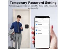 Laxiscreed Fechadura Inteligente Tuya Smart Com App E Carregamento Usb Para Maior Segurança