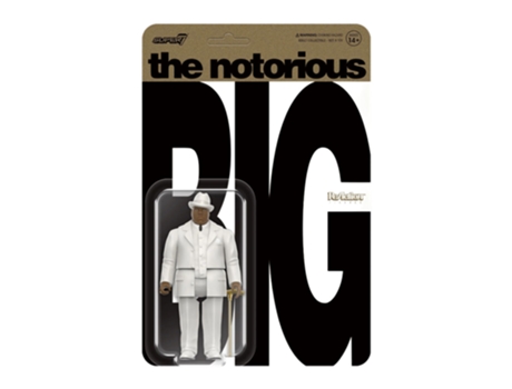 Figura Super7 Notorious B.I.G. Biggie Em Fato Reaction 3.75 Figura