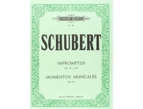 Livro Impromptus Op.90 Y Op.142. Momentos Musicales Op.94 de Franz Schubert (Espanhol)