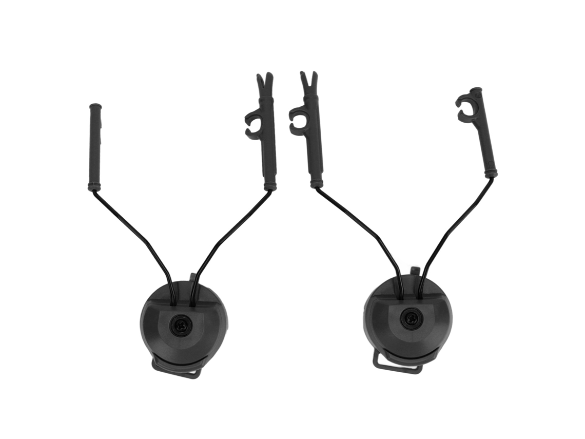 Adaptadores de Fone Mali para Capacete, trilhos, suporte suspenso, nylon, preto | S/MARCA