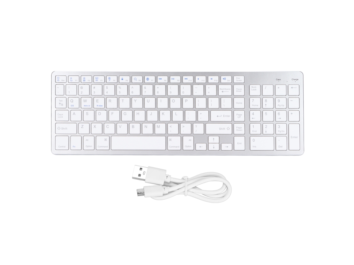 Teclado Sem Fio Mini Silencioso para Office, Tablet e Celular | S/MARCA