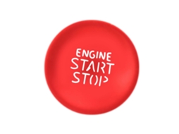 Autocolante de Acabamento para Botão Start stop para Tucson 2021 2022 Vermelho (arranque por Chave Única)