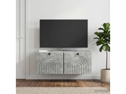 Vidaxl Gabinete De Tv De Parede Cinzento Cimento 78,5 X 31 X 30 Cm