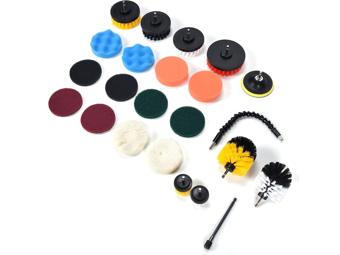 Conjunto De Acessórios Para Escova Furadeira Cryfokt, Limpeza Eficiente Para Casa, Cozinha E Banheiro Em Espaços