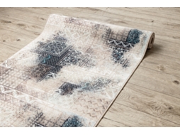 Passadeira Antiderrapante Patchwork Vintage A Goma Bege 80 cm