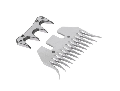 FRA - Tesoura de ovelha Lâmina Tesoura de ovelha Lâmina curvada 13 dentes Lã Clipper Pente Cortador Kit de acessórios VBESTLIFE