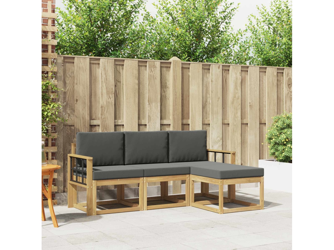 Vidaxl Conjunto De Sofás Para Exterior 4 Unid.