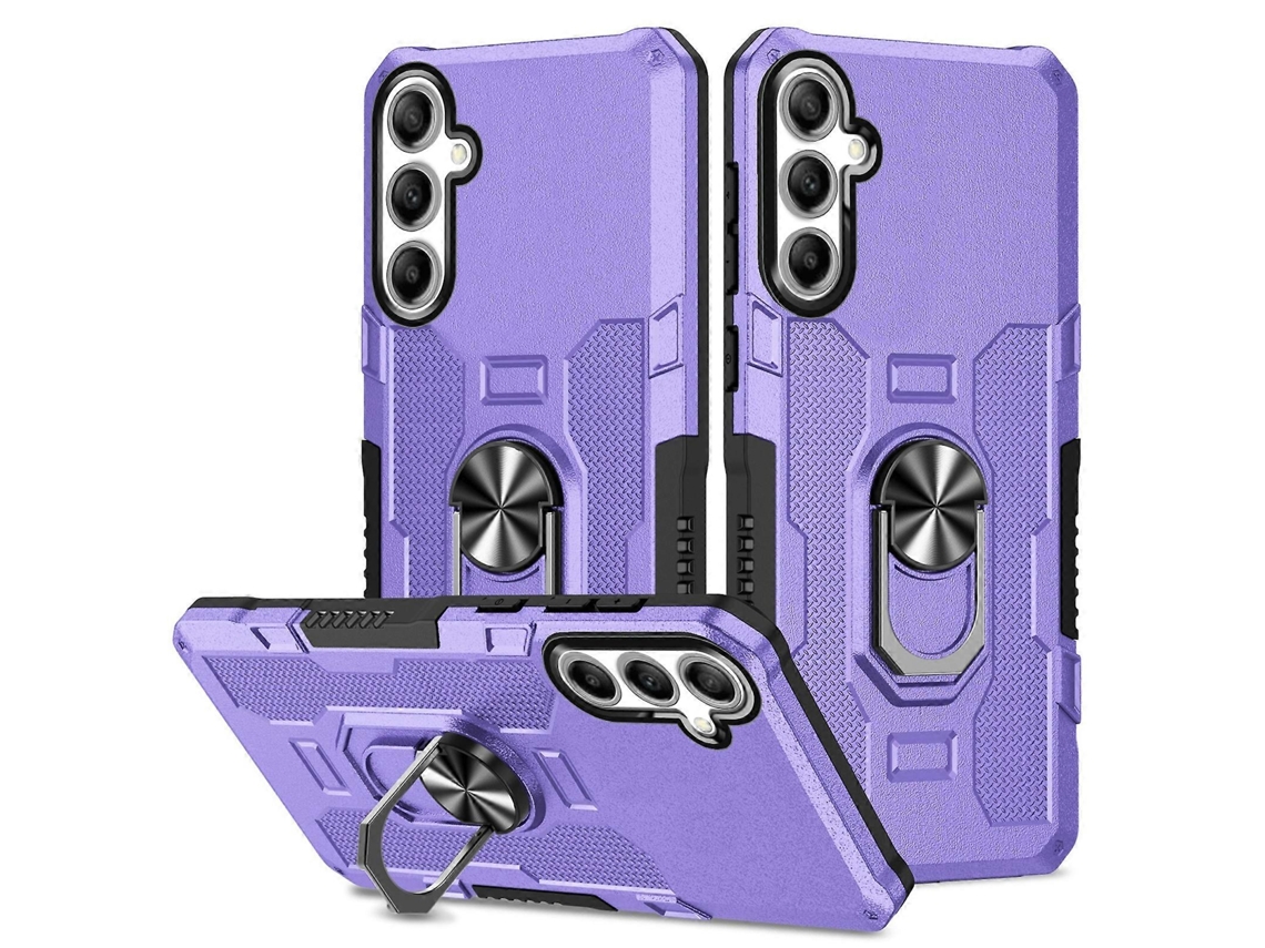 Capa De Celular Híbrida Com Suporte De Anel E Armadura