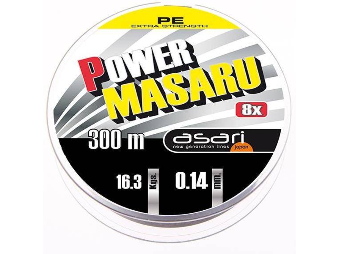 Linha de Pesca trançadas ASARI Power Masaru (0.180 mm - 0,20 mm)