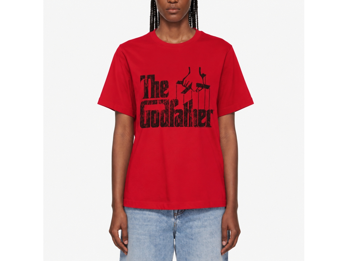 Rockinstone Godfather Logo Black Solid Red Adult T-shirt Size:l