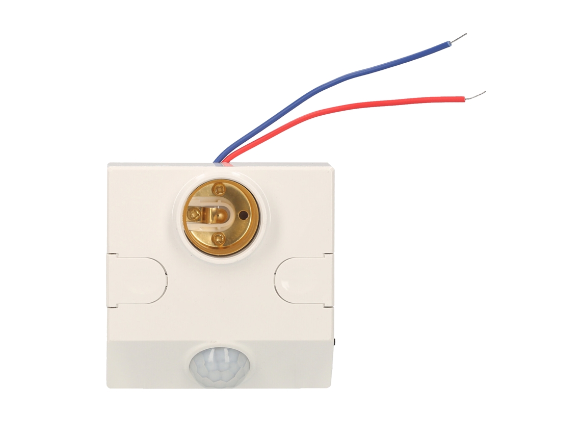 Suporte De Lâmpada E27 Com Sensor De Movimento Pir, Ajuste De Brilho E Tempo, 110-245v