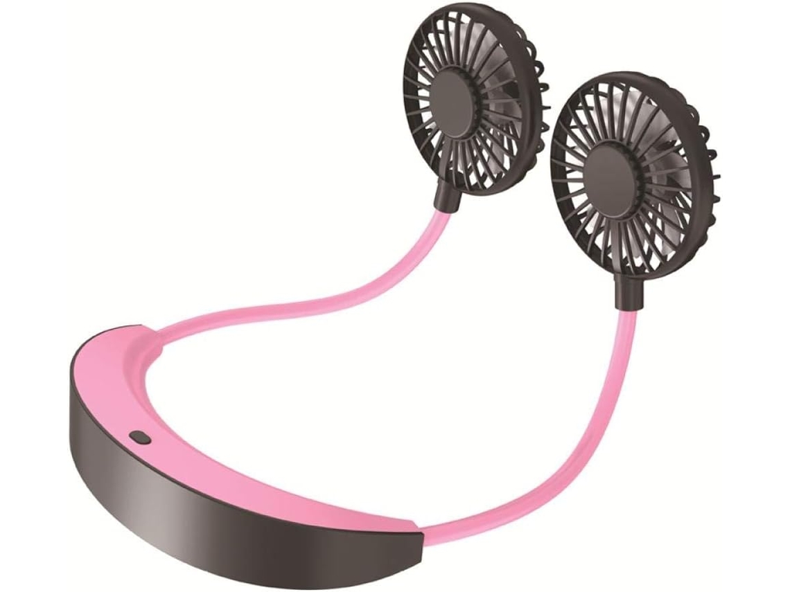 Mini ventilador de pescoço com lâmpada de aromaterapia, USB, esportivo, S/MARCA