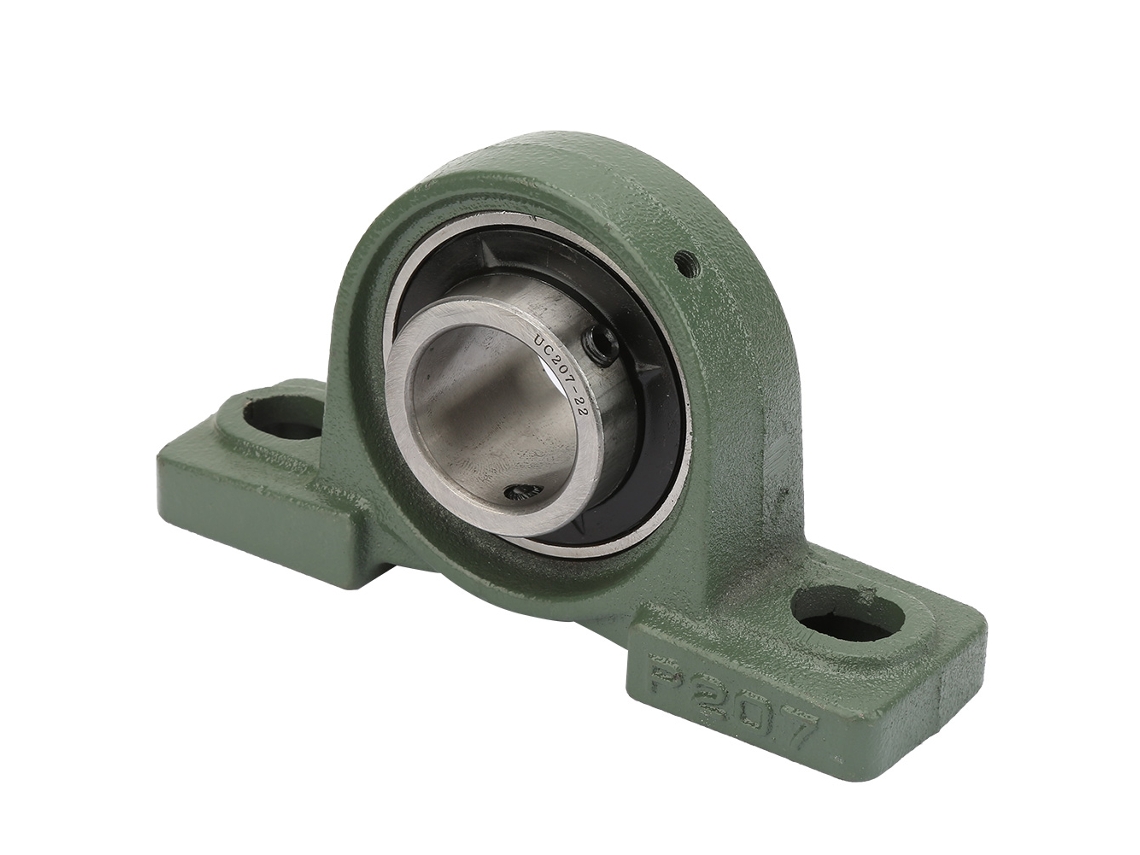 Rolamento Com Suporte Ucp207-22, Base Sólida De 2 Parafusos, Auto-lubrificante, Resistente A Carga