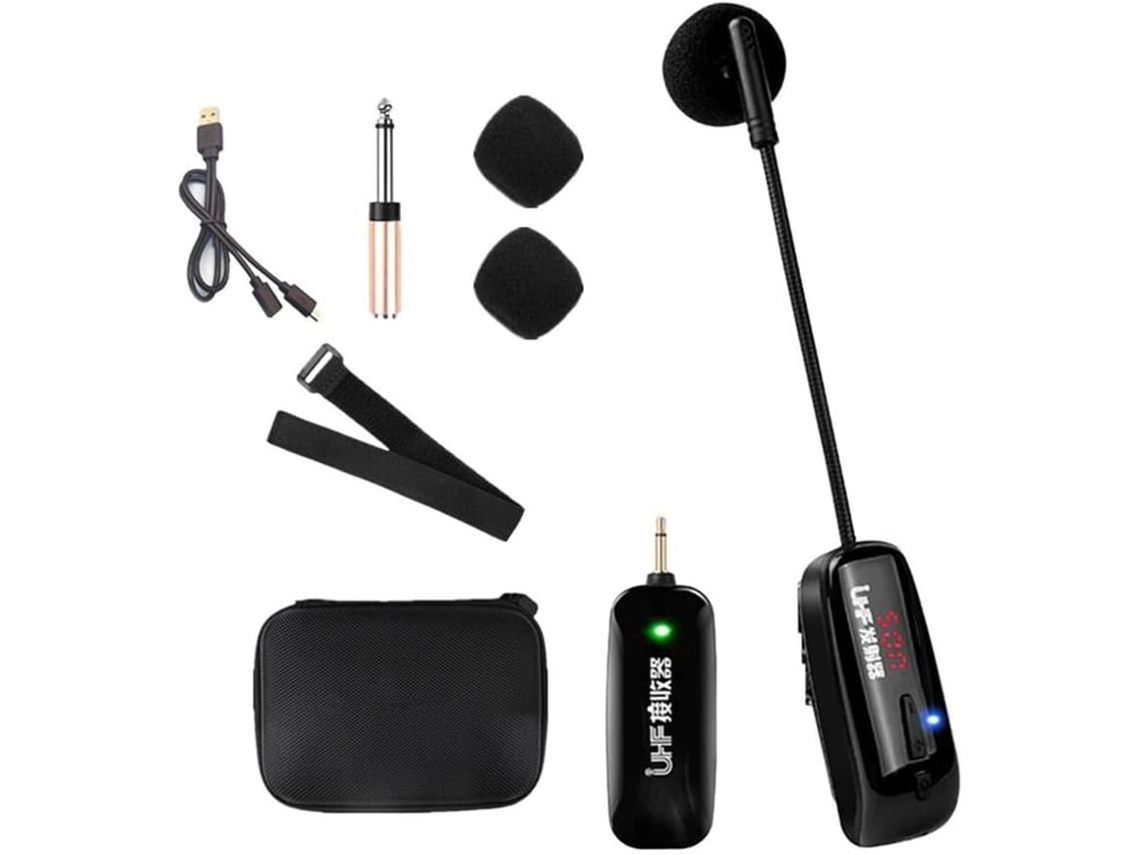 Microfone de Lapela para Instrumentos Musicais: Microfone e Amplificador Versáteis SFUSHOS