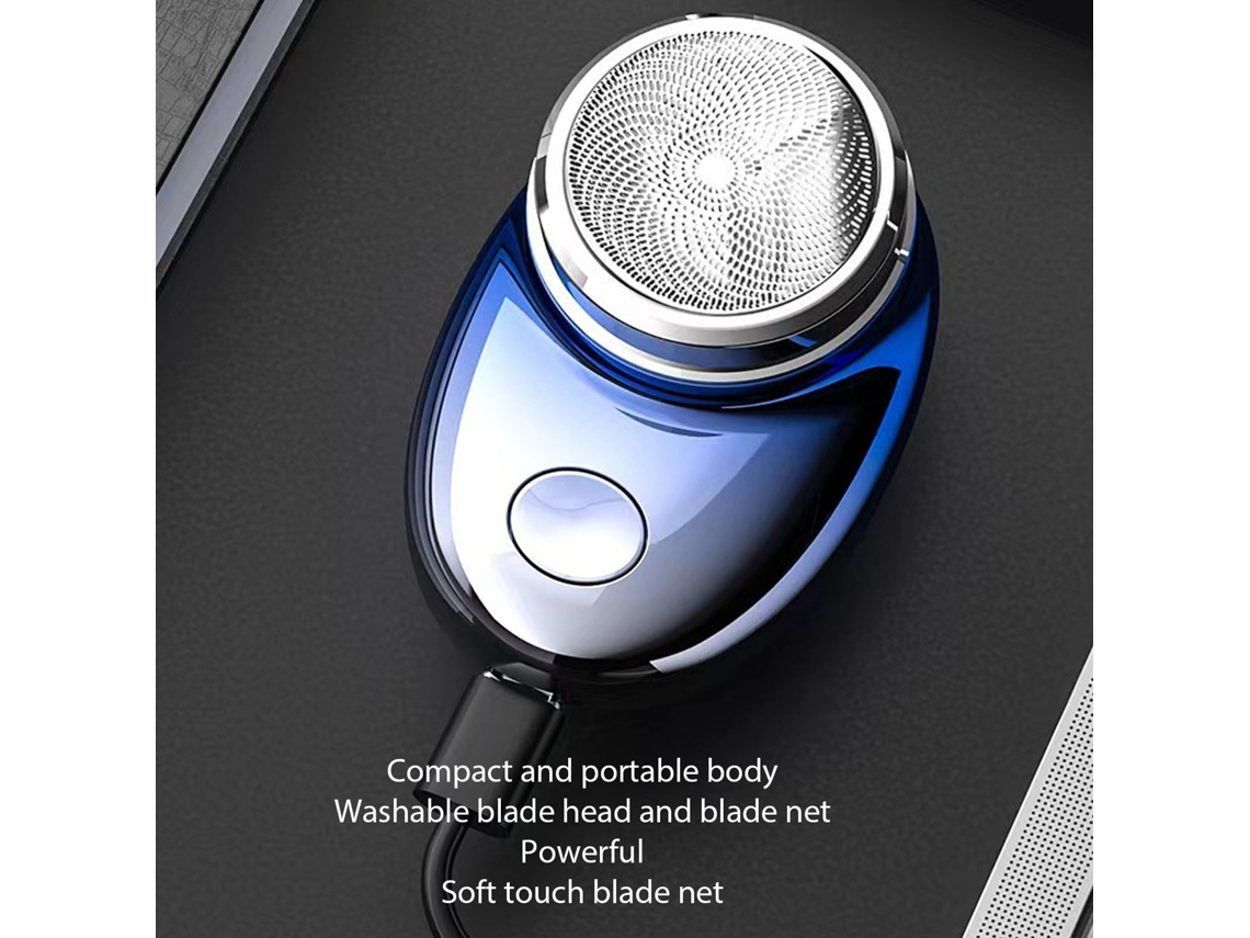Professional Beard Trimmer, Small, Portable, Efficient, Rechargeable, Gradient Blue, Eoocoo