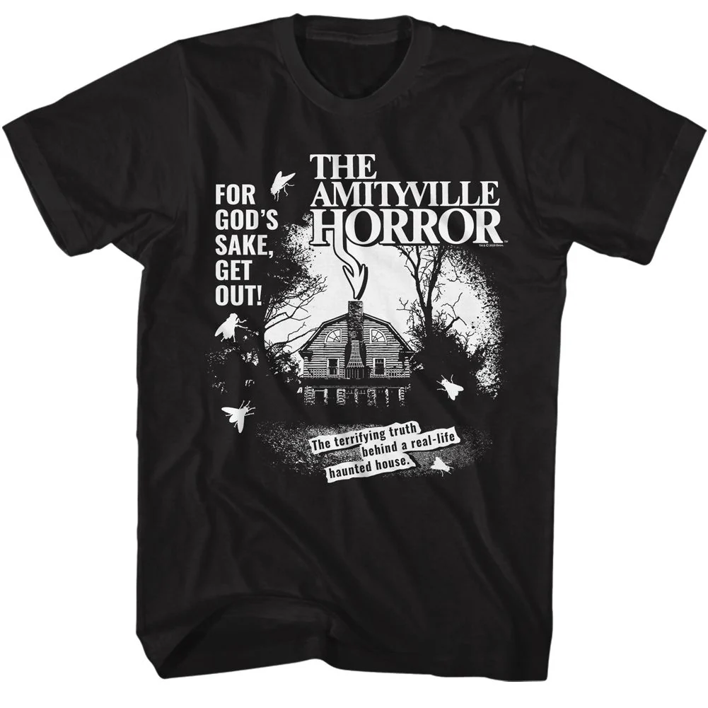 Unisex Adult T-shirt Rockinstone Amityville Horror Movie 1c Black Sizem
