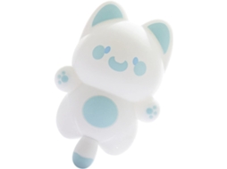 Luminária Noturna De Gato Multicolorida Em Silicone Macio Com 3