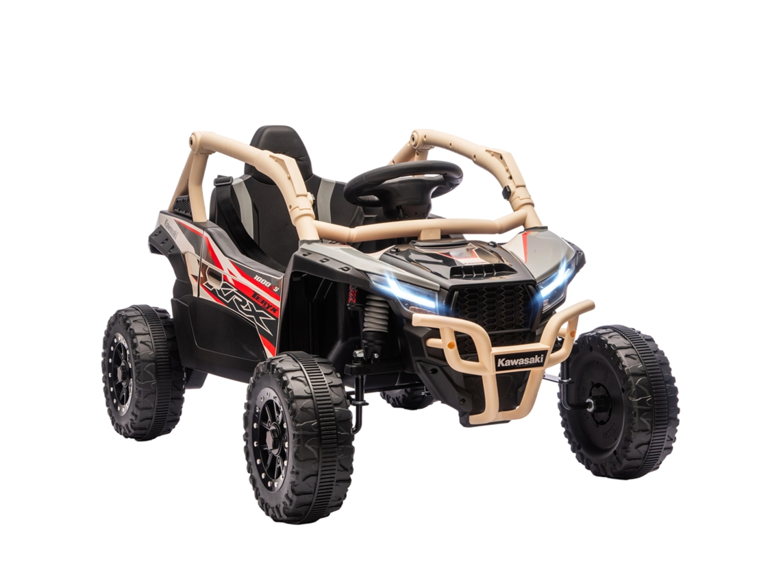 Veículo Off-road 12v, Controle, Led, Música, Buzina, 3-8 Anos, Amarelo