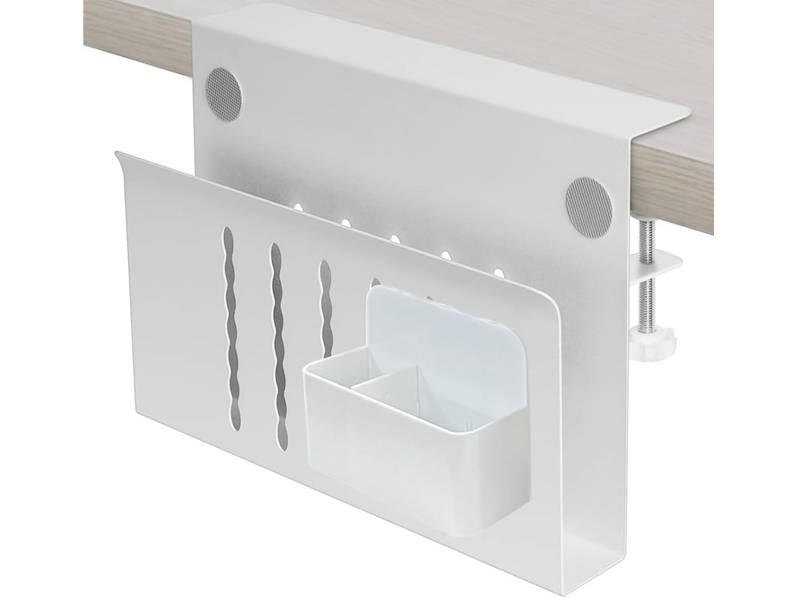 Organizador de Mesa Lateral Sob a Mesa Suporte Organizador Suspenso em Aço para SFUSHOS