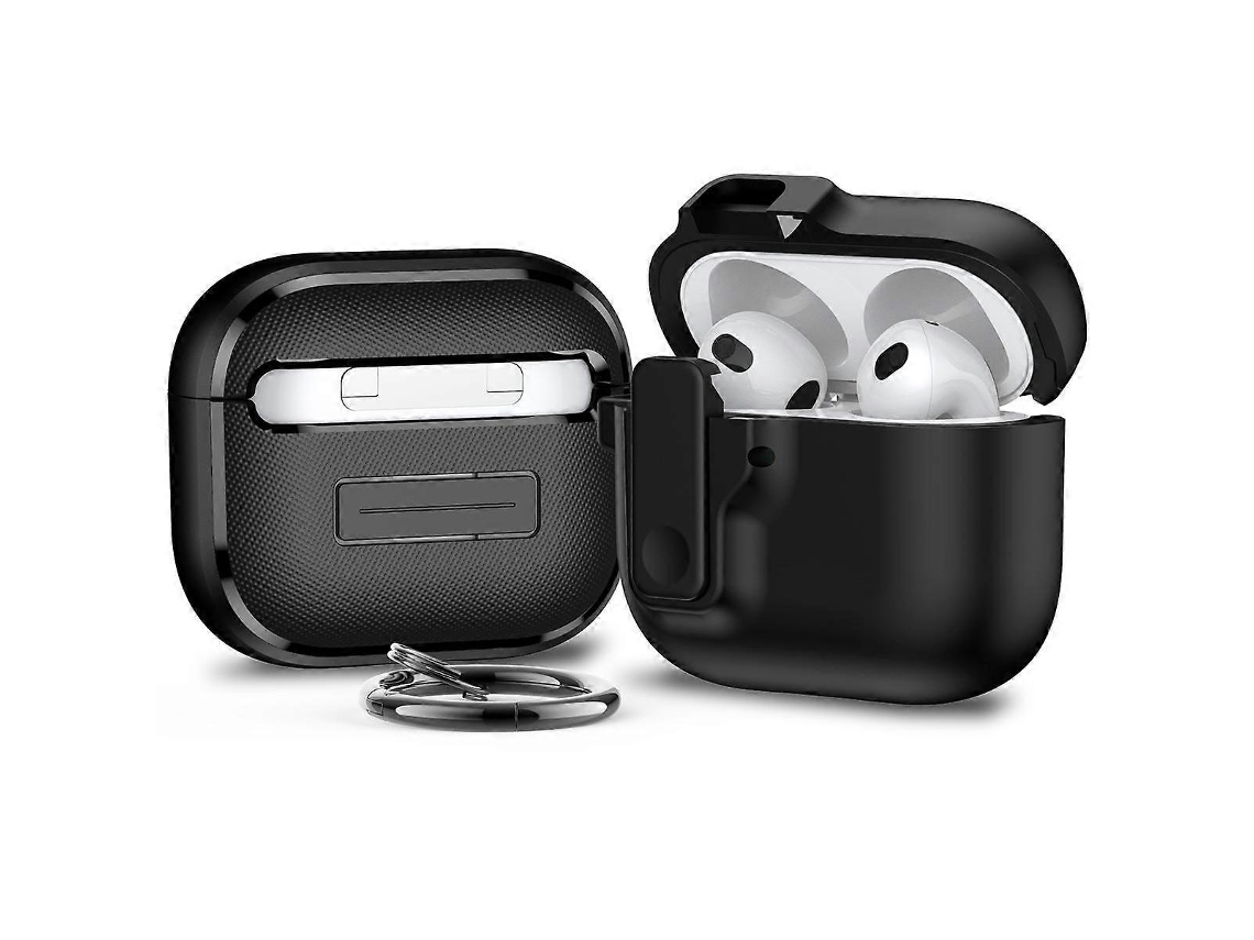 Capa Protetora À Prova De Choque Com Trava Automática Para Fones De Ouvido Bluetooth Airpods 4