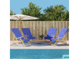 Vidaxl Toalhas De Praia 4 Pcs 60x135 Cm Tecido 400 Gsm Azul Royal