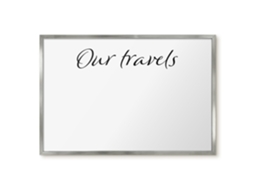 Magnetic Wall Board Our Travels For The Office Espelharte (60x40 Cm)