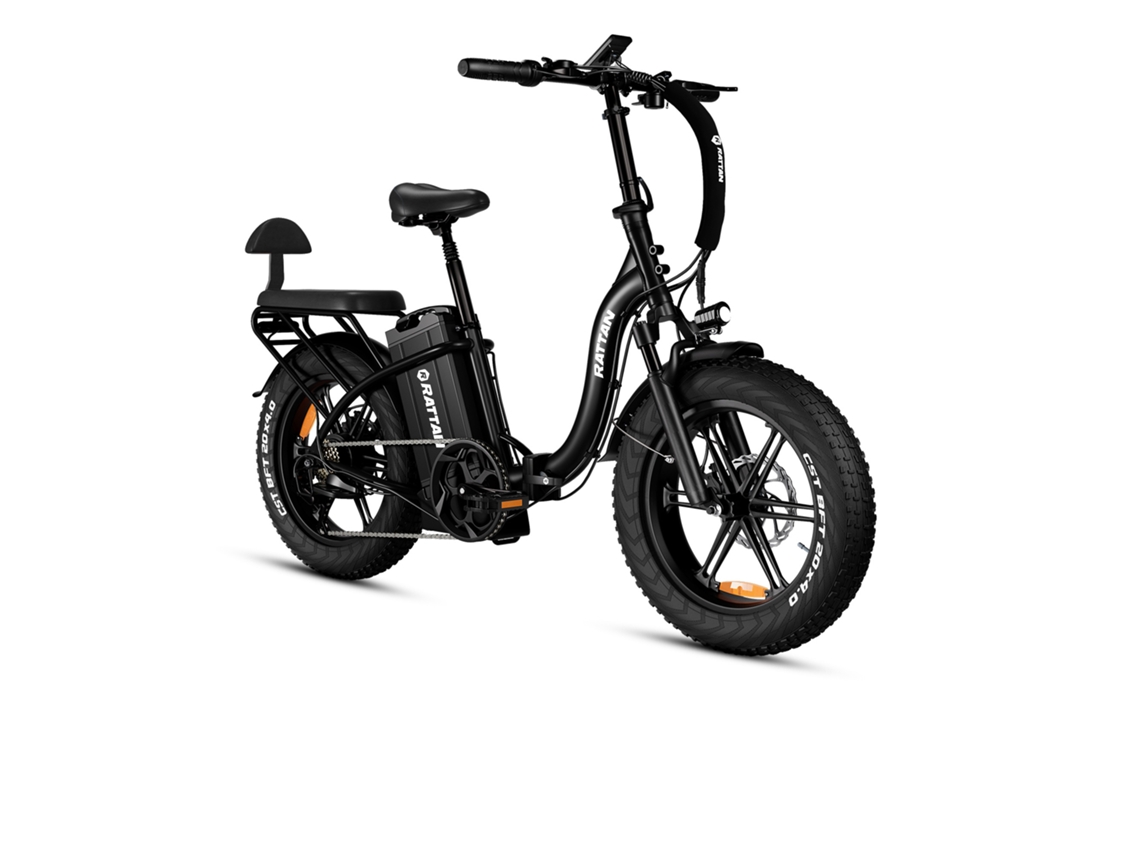 Bicicleta elétrica urbana Rattan Lf Ultra, bateria de 48V 40,5Ah, banco traseiro.