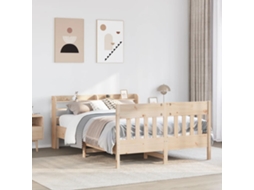 Vidaxl Cama Sem Colchão 150x200 Cm Madeira De Pinho Maciça