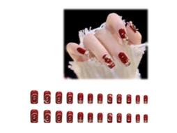 VIVILIYYA Unhas Postiças Curtas 24pcs, Unhas com Borboletas Design Brilhante para Mulheres
