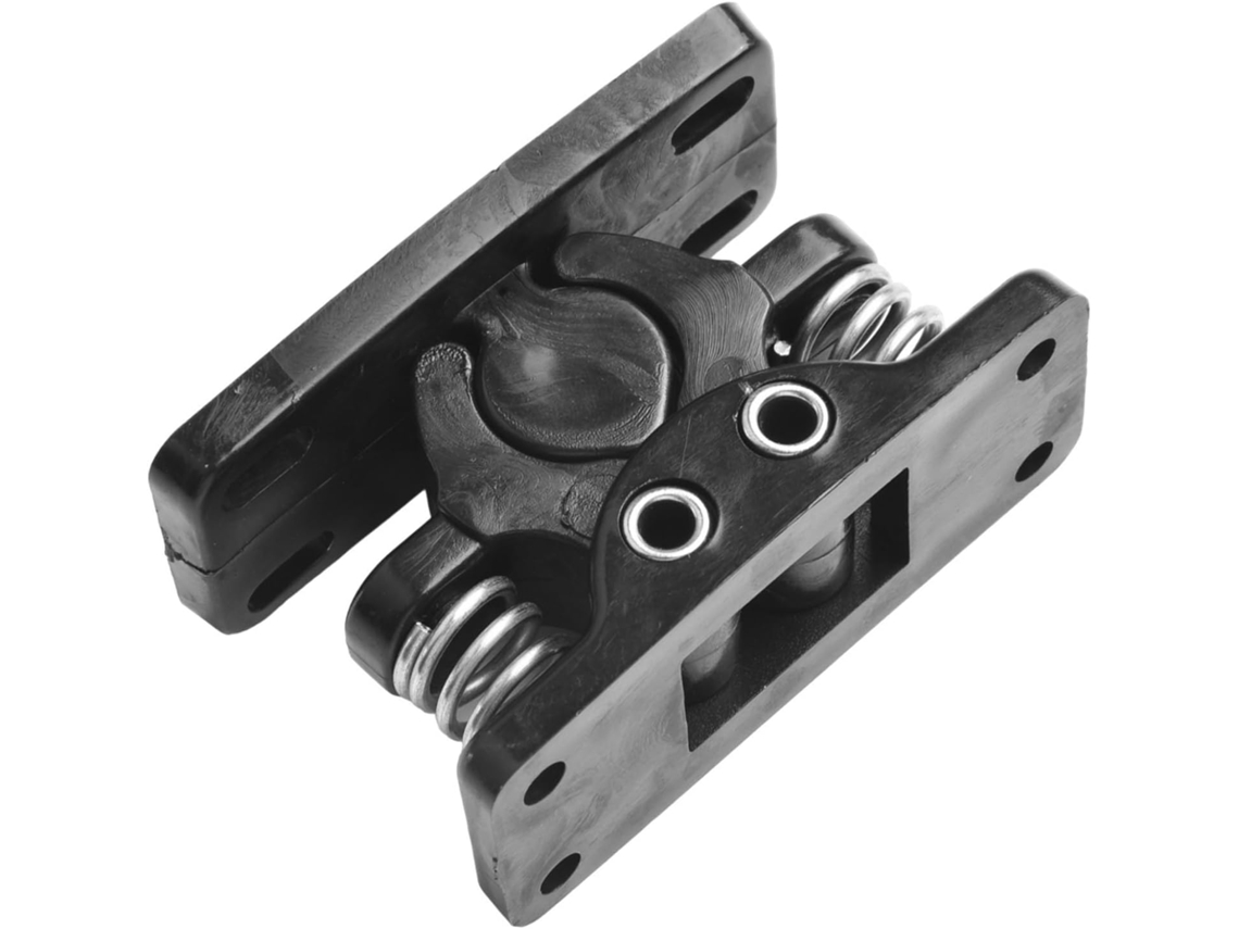 Fecho De Porta Com Mola E Roletes Duplos Para Autocaravanas (preto)