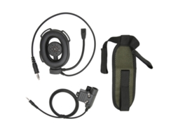 Aetheria fone de Ouvido Unilateral para Capacete de Moto com Ptt U94 e Fita de Nylon Plug 3.5mm Preto