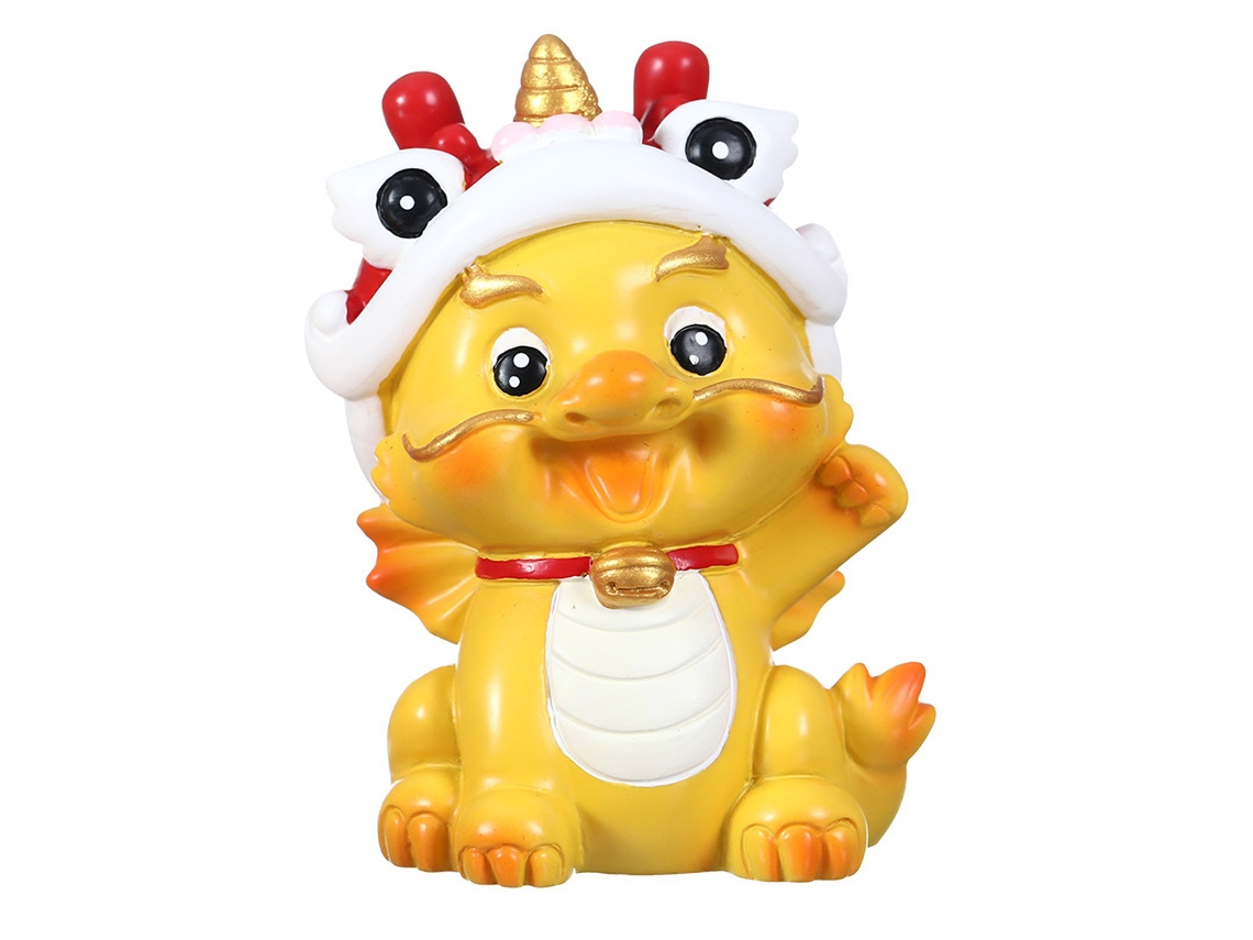 Boneco de Dragão Feliz Ano Novo com Cabeça a Saltar, Estilo Chinês, Criativo LAXISCREED