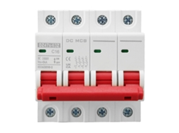 Interruptor De Circuito Miniatura Dc 4p 16a Para Sistema Solar Pv 1000v 6000a Din Rail Dz47s 63z C16