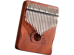 Kalimba De Mogno Para Piano De Dedo, 21 Notas (cor Café)