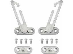 Abridores de janela Slowmoose UPVC 304 de aço inoxidável (pacote com 2) com parafusos para janelas esquerda e direita.
