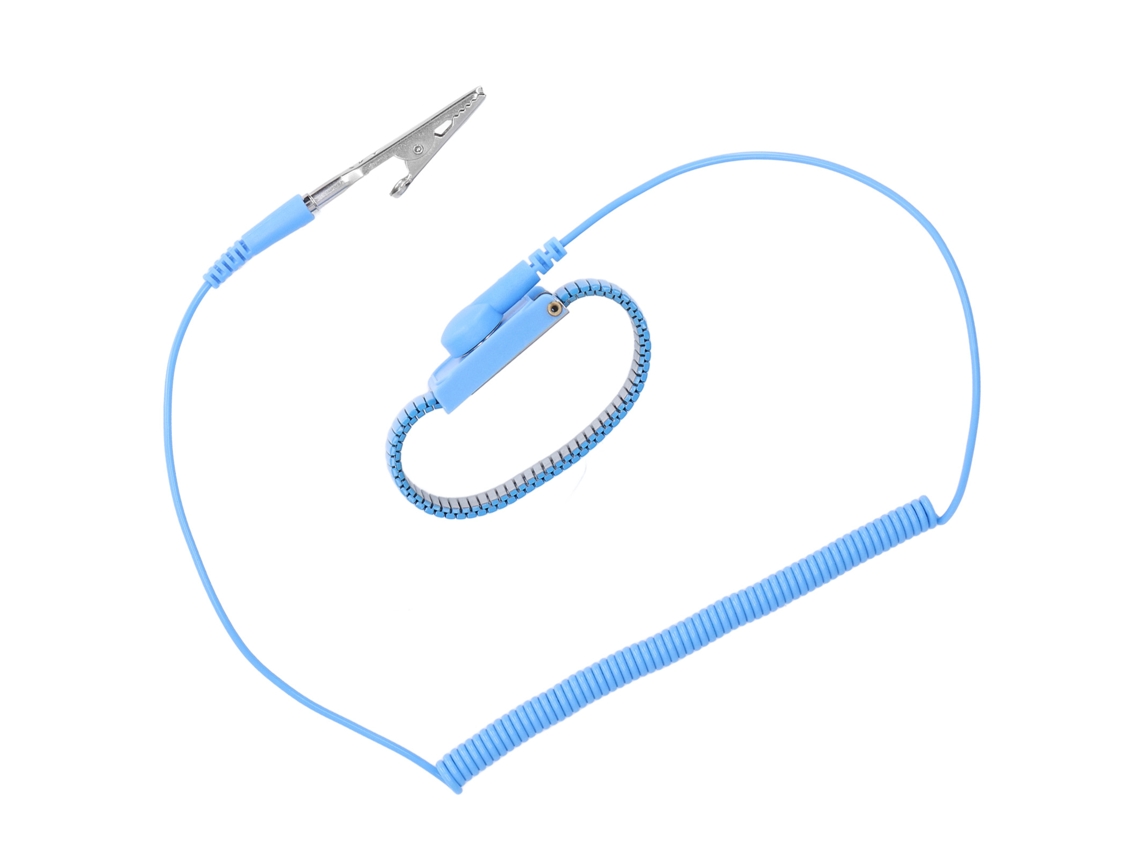 Pulseira Antiestática Laxiscreed Para Aterramento E Descargas Eletrostáticas, Proteção Para Componentes Eletrônicos