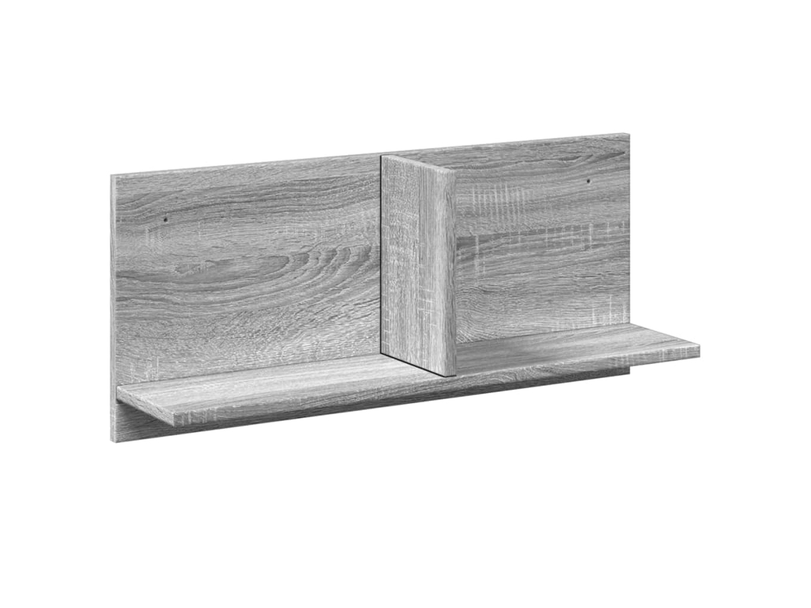 Wall Cabinet, Wall Cabinets Vidaxl Cinzeto Madeira Processada (70 X 16.5 X 30 Cm)
