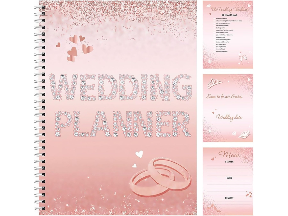 Livro De Planejamento E Organização De Casamento Organizador De Casamento, Diário, Artigos De Pape Gokoco