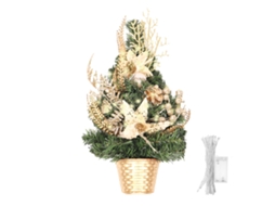 Laxiscreed Planta Decorativa De 34cm Com Árvore Meia-lado, Funciona Com 2 Pilhas Aa