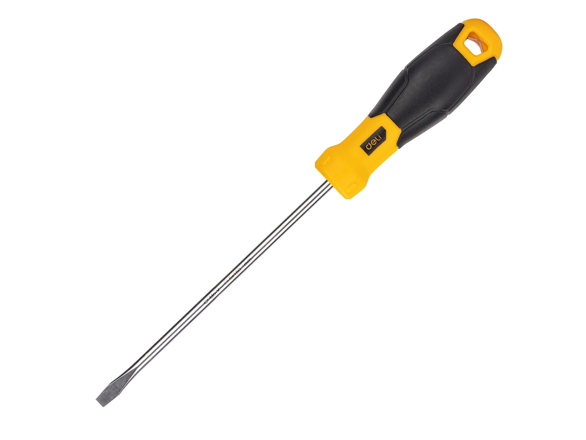 DELI Edl6251501 Chave de fenda de cabeça chata 5 x 150 mm para reparo de telefone