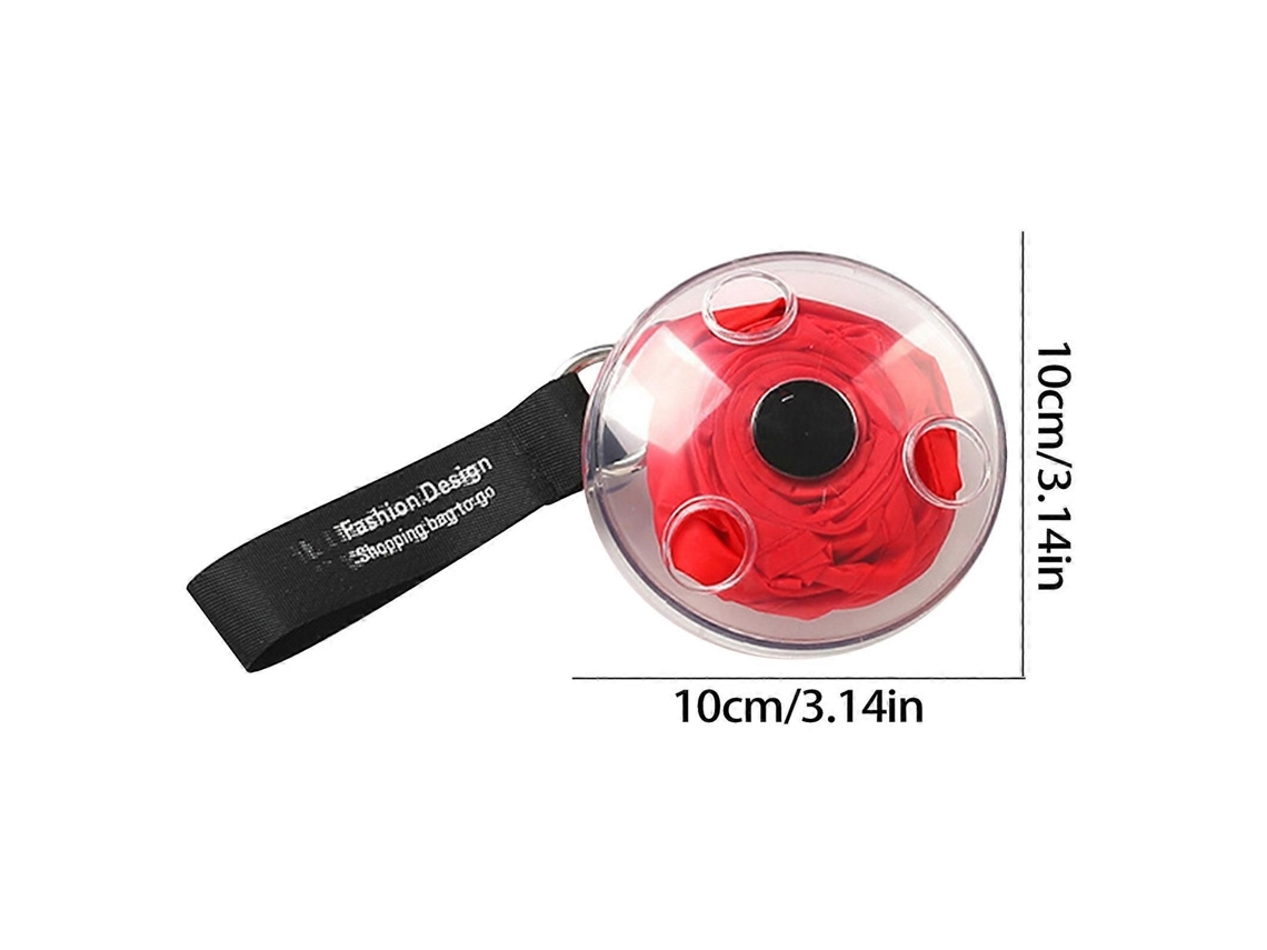 Bolsa Dobrável Circular Pequena, Portátil E Multifuncional Para Supermercado, Com Sistema Telescópico Para Armazenamento E Compras. Ideal Para Gu