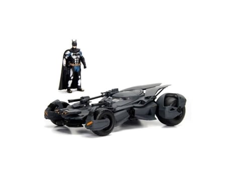 Brinquedo Jada Toys Batmóvel Com Estatueta 2017 Réplica De Metal 1/24 Licença Do Batman