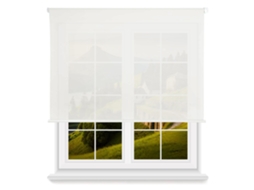 Persiana Rolô Translúcida Wellhome Com Corrente De Pvc, 100x250cm Branco-sujo