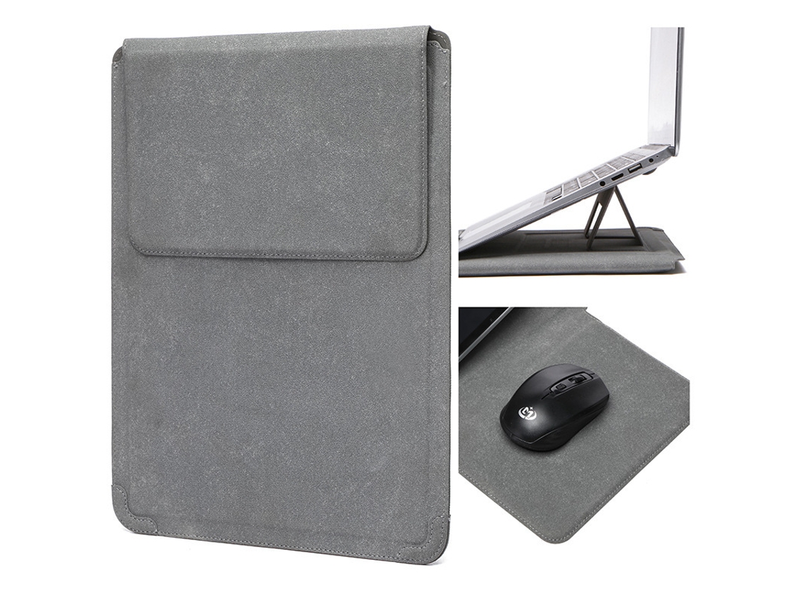 Capa para Portátil HEXINYIGJLY 13 13.3" Universal,acolchoado, Impermeável, para Macbook/dell/hp/surface Cinza