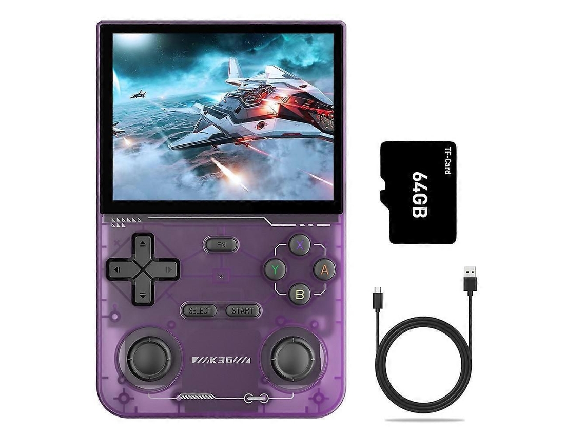Console portátil com 500 jogos clássicos em HD, tela grande GOKOCO