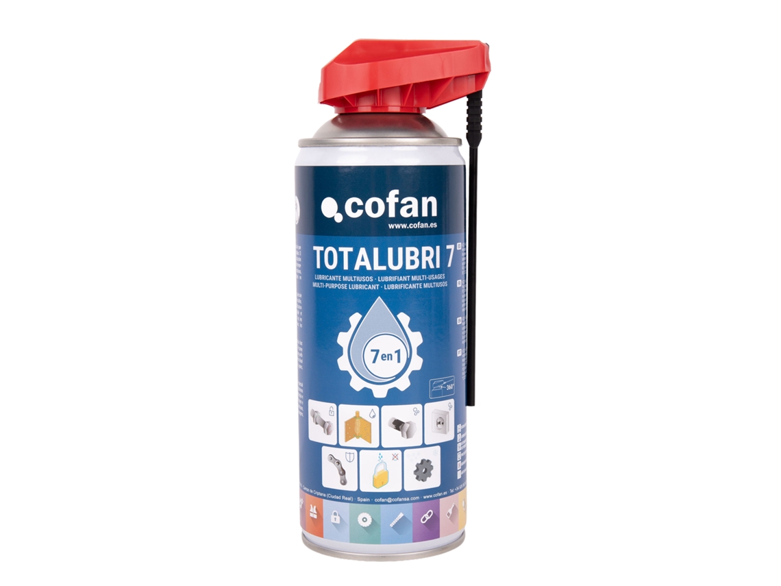 Cofan Lubrificante Multiusos Em Spray 400 Ml, Desengripante Anticorrosivo, Desbloqueador De Peças Oxidadas